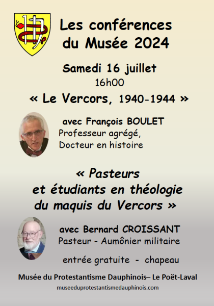 Affiche conférence 16:07 Le Vercors 1940-44