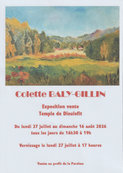 Exposition vente Colette BALY-GILLIN